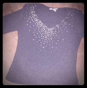 Long sleeve v neck sweater